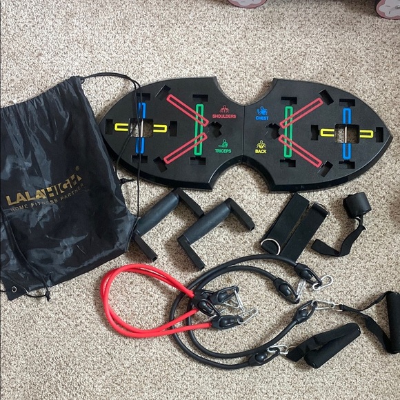 Black Foldable Pushup Board - Picture 2 of 4